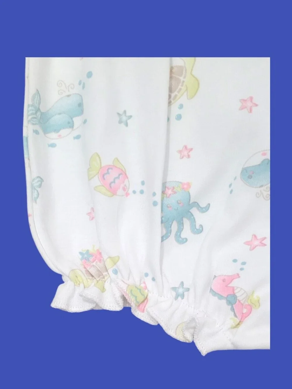 Baby Luigi Girl's Sea Life Bubble Romper